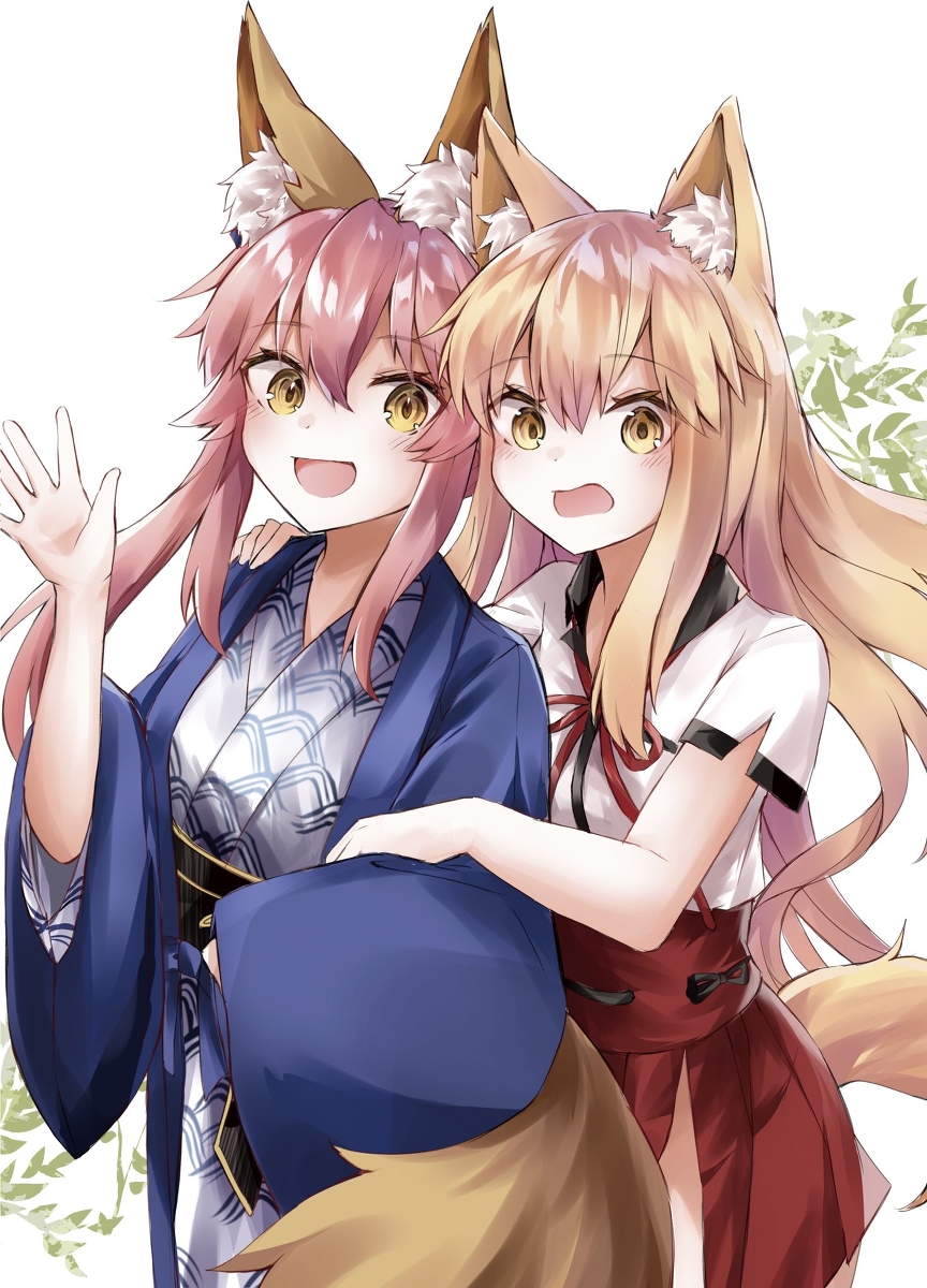 This is a pixiv picture whose title is 🦊.