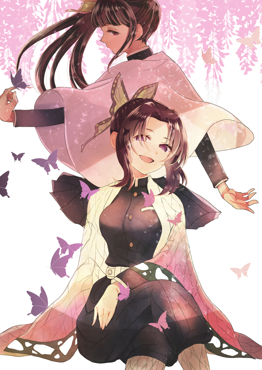 This is a pixiv picture whose title is 蝶.