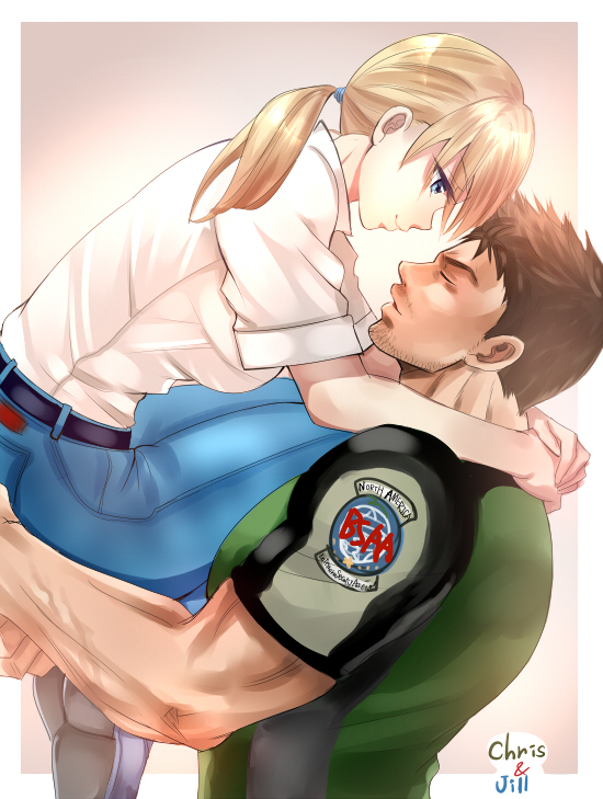 This is a pixiv picture whose title is クリスとジル.