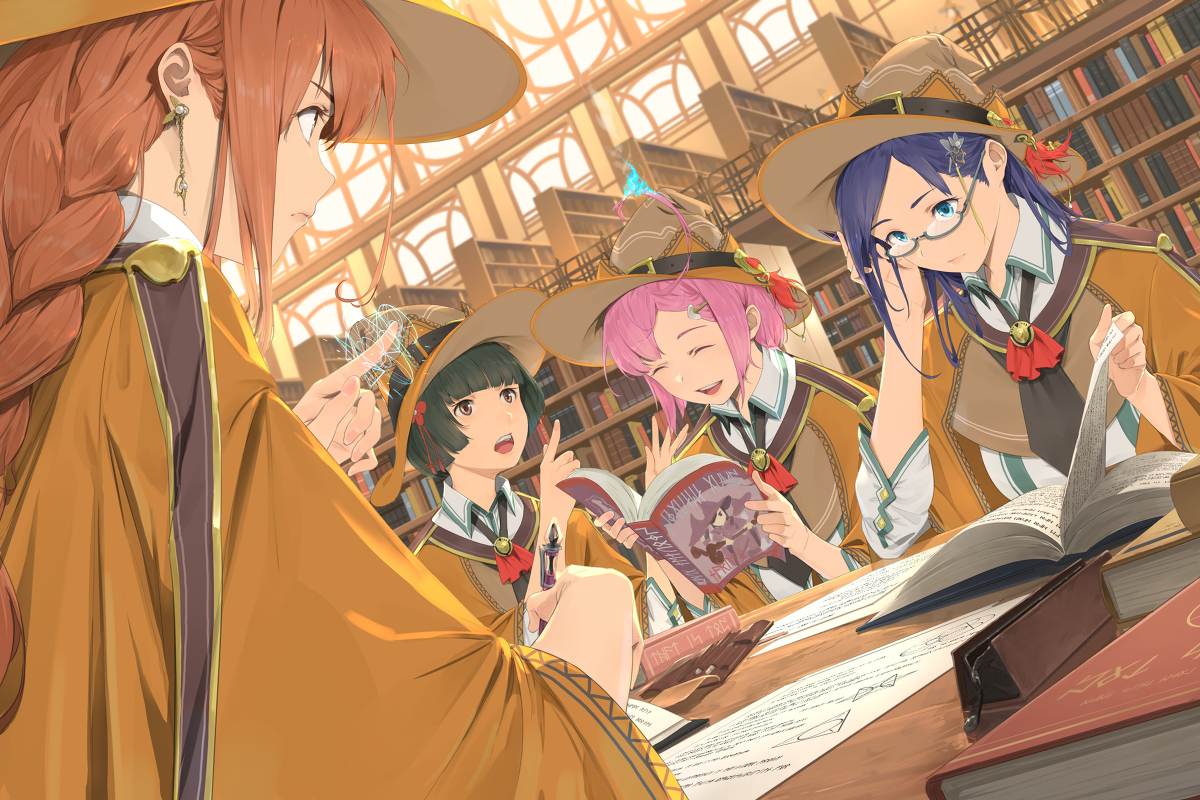 This is a pixiv picture whose title is 魔女の勉強会.