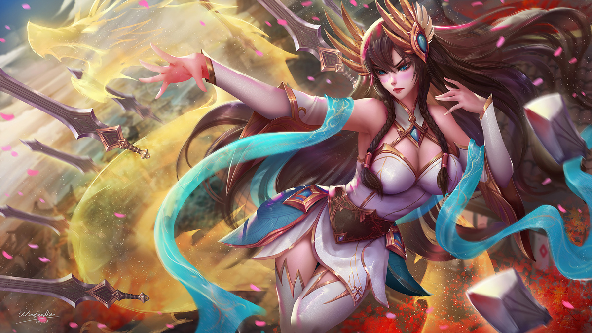 This is a pixiv picture whose title is Irelia.