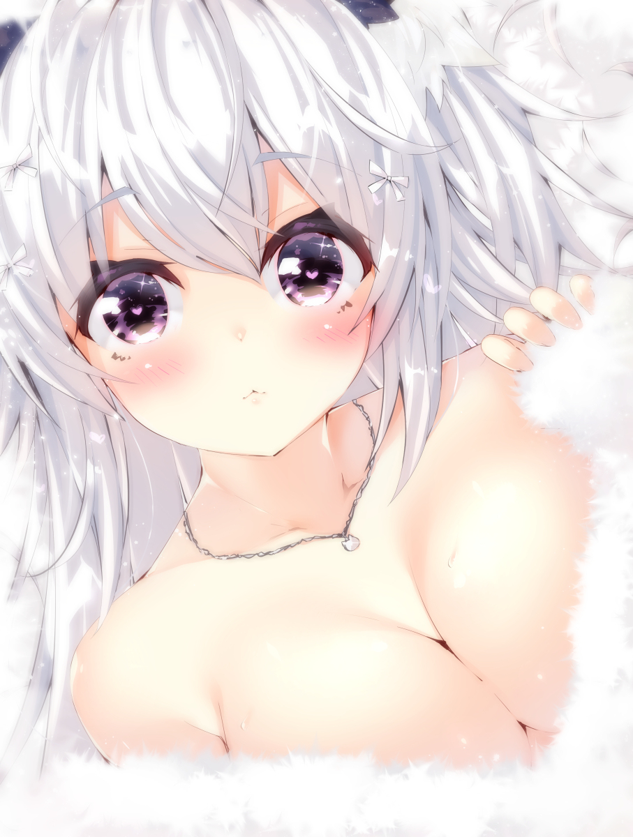 This is a pixiv picture whose title is ちゅーしてほしいにゃ.
