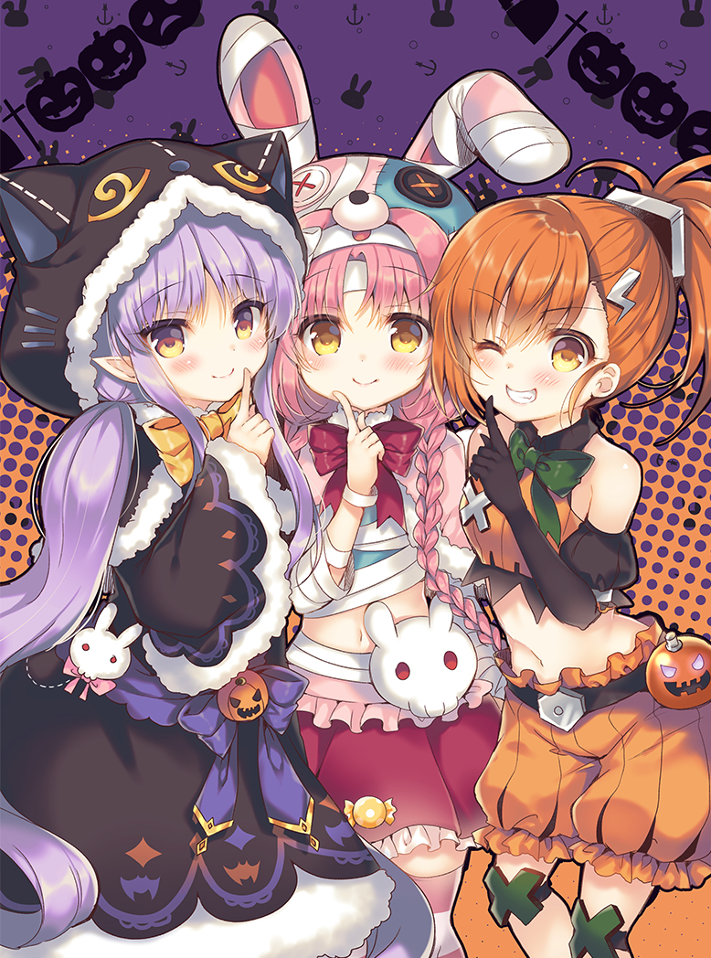 This is a pixiv picture whose title is トリックオアトリート！.