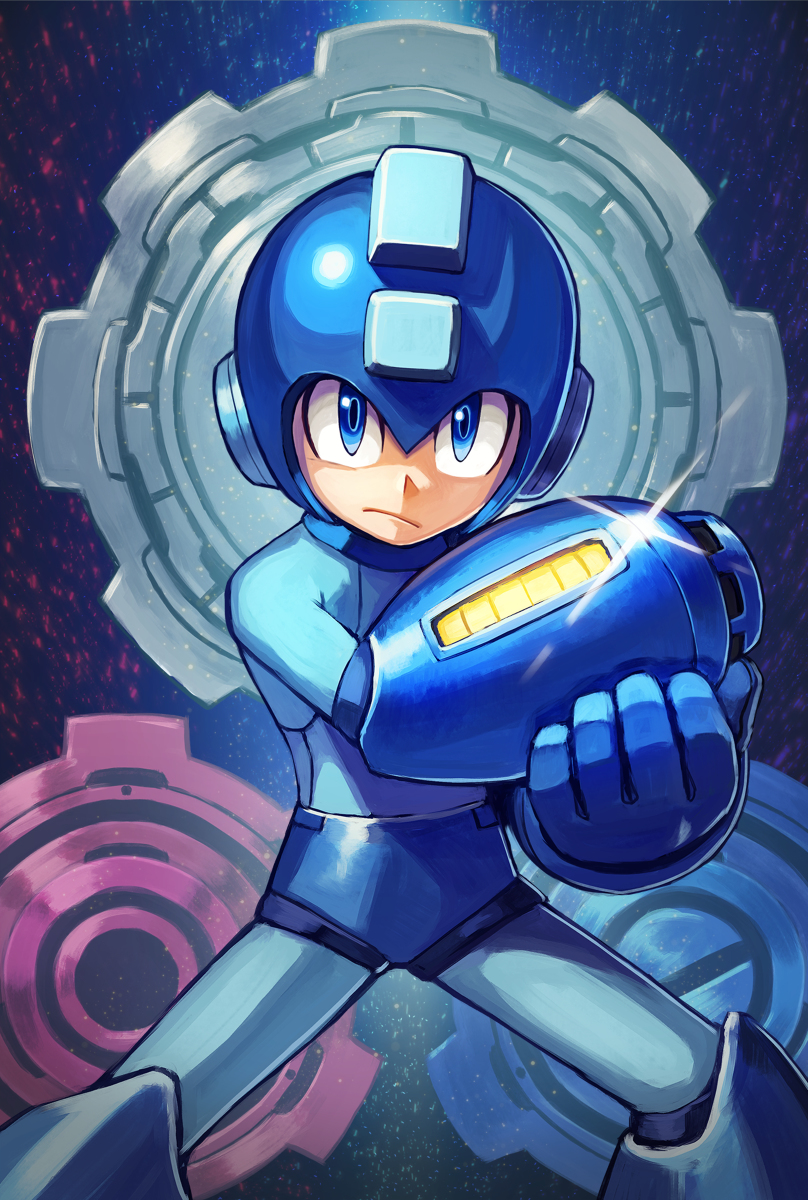 This is a pixiv picture whose title is ロックマン11発売一周年！！！.