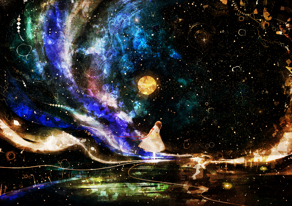 This is a pixiv picture whose title is 期限.