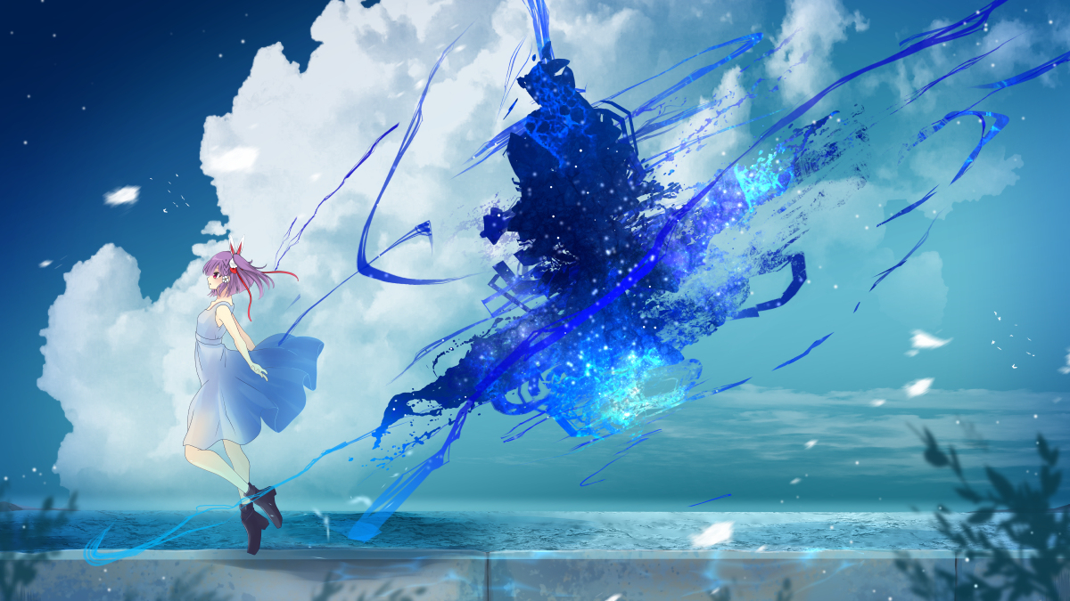 This is a pixiv picture whose title is 天神子兎音cover「ただ君に晴れ」イラスト.