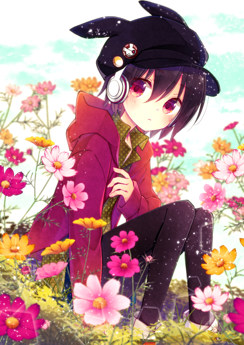 This is a pixiv picture whose title is 秋桜.