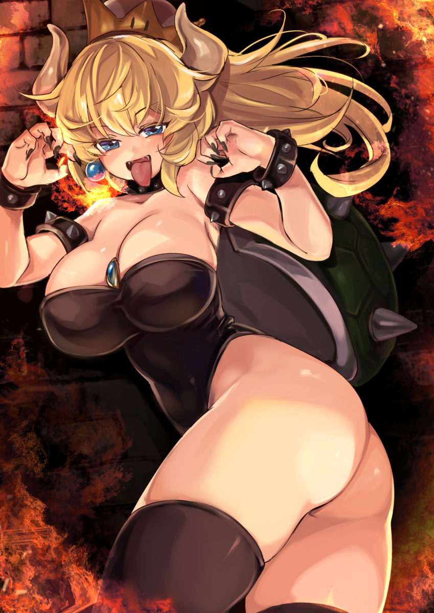 This is a pixiv picture whose title is クッパ姫リメイク.