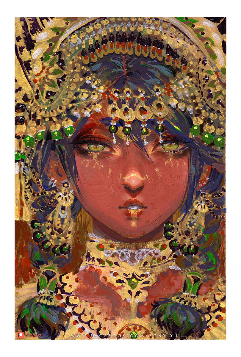 This is a pixiv picture whose title is The Daughter of the Sun.