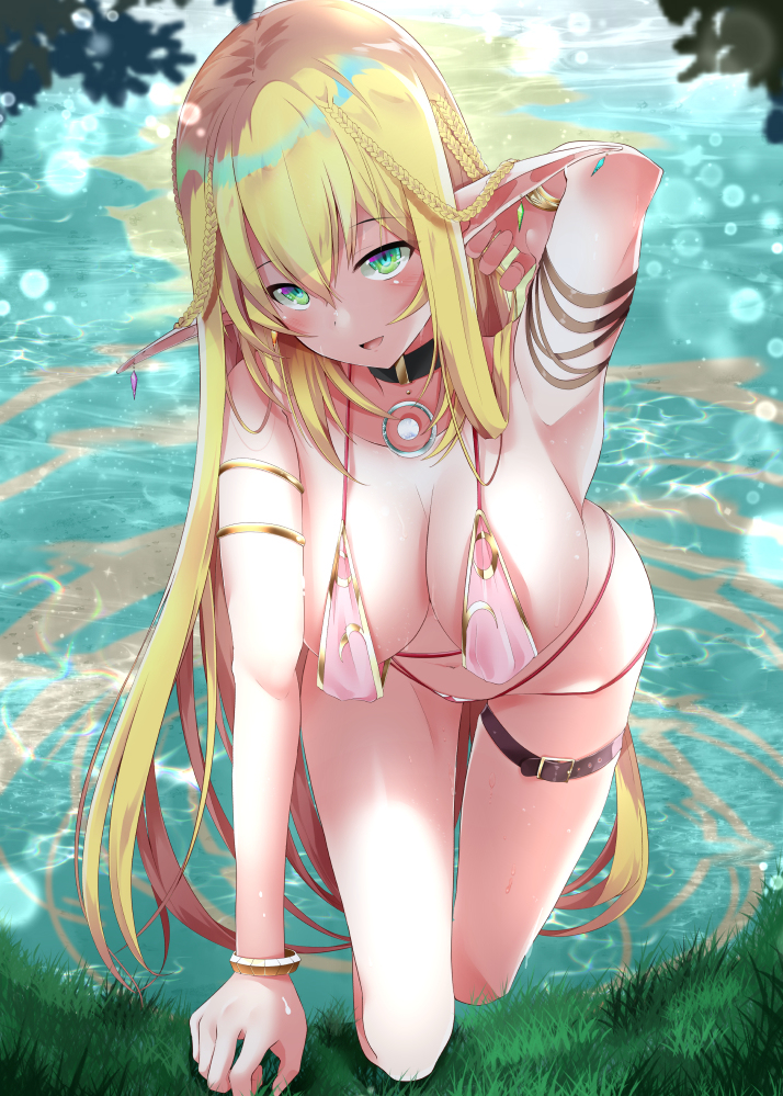 This is a pixiv picture whose title is エルフさんとダイスロールダンジョン15.