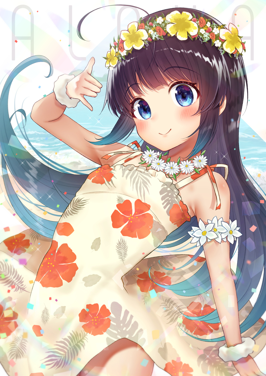 This is a pixiv picture whose title is アロハ〜🌺.