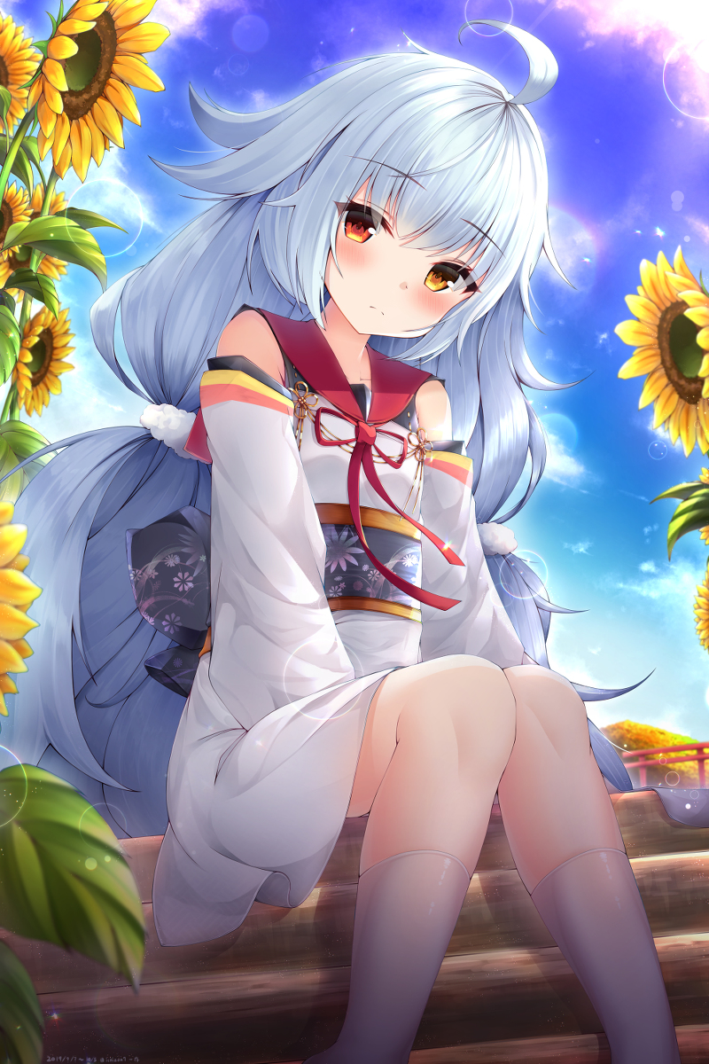 This is a pixiv picture whose title is 夏と秋の間.