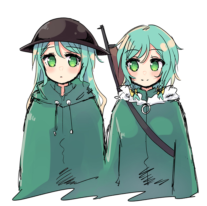 This is a pixiv picture whose title is さよひな終末旅行.