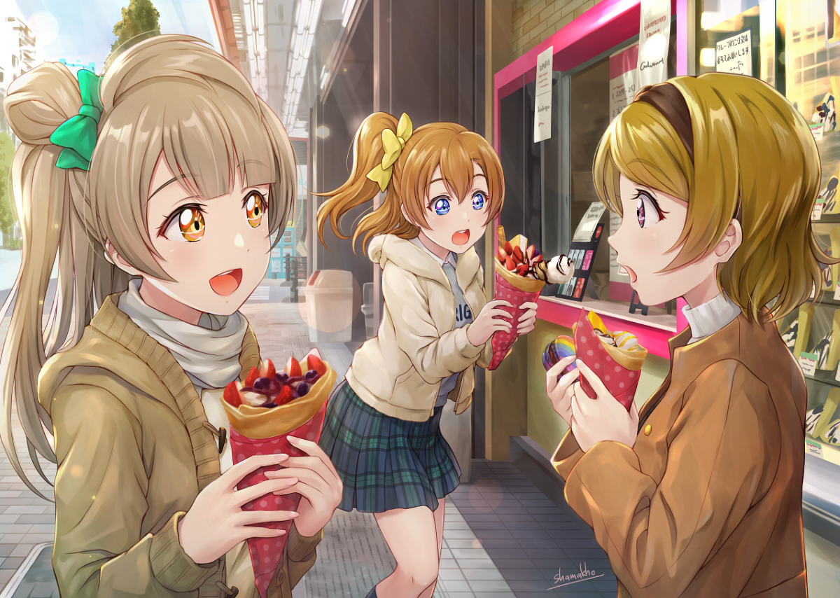 This is a pixiv picture whose title is sweet&sweet holiday.