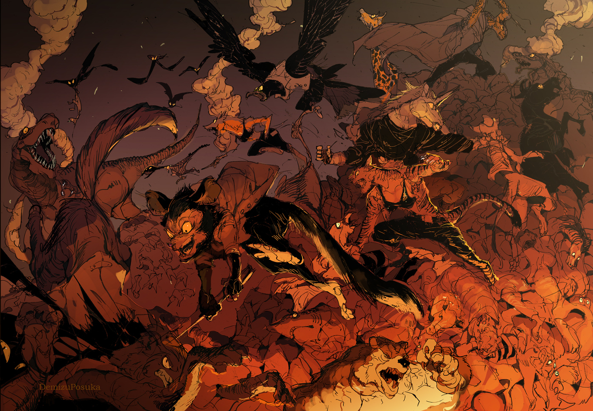 This is a pixiv picture whose title is 歯向かう奴らは37564！.