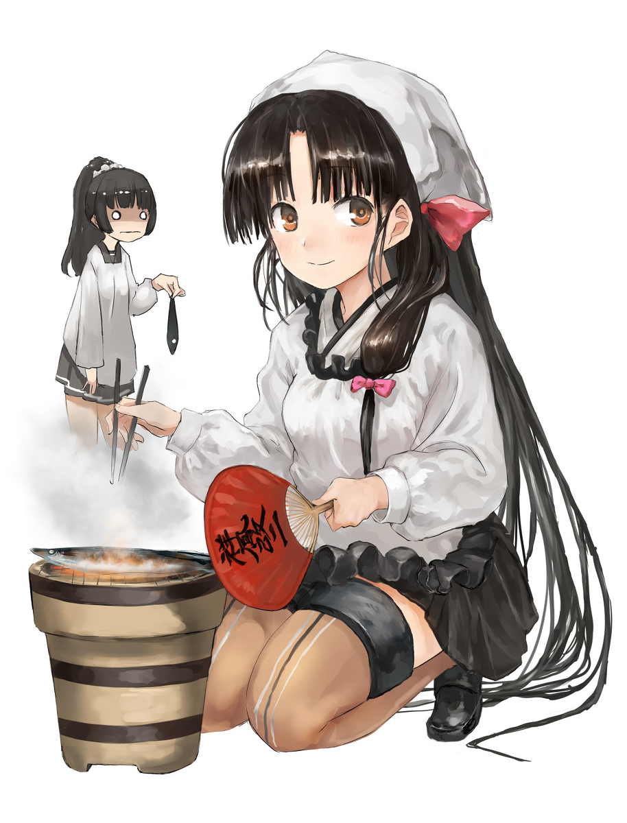 This is a pixiv picture whose title is 祥鳳&磯風.