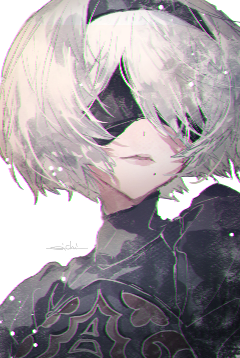 This is a pixiv picture whose title is 2B.