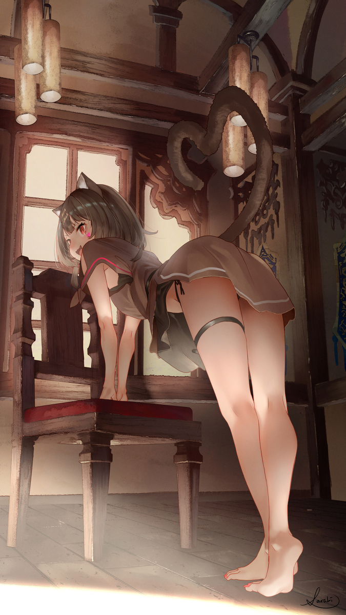 This is a pixiv picture whose title is にゃん.