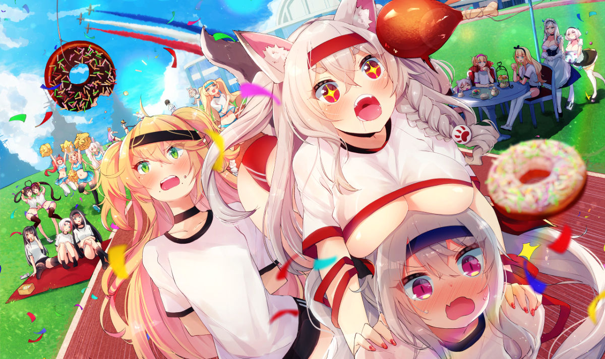 This is a pixiv picture whose title is 運動会！.