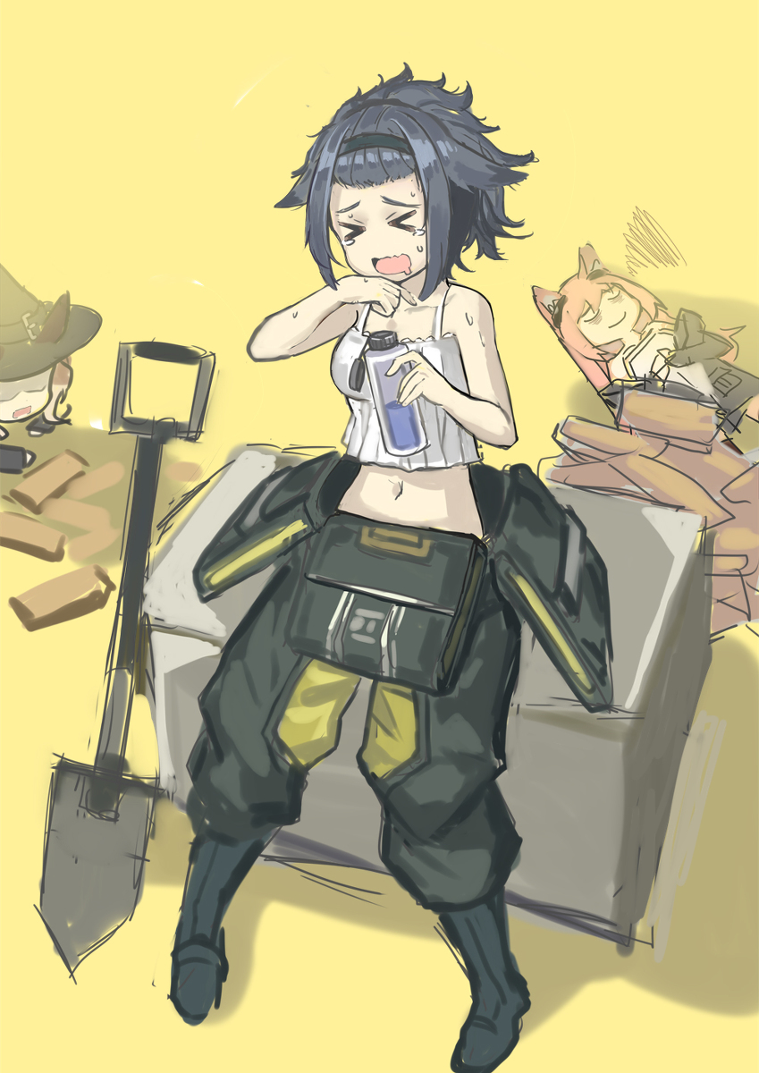 This is a pixiv picture whose title is 累坏的杰西卡.