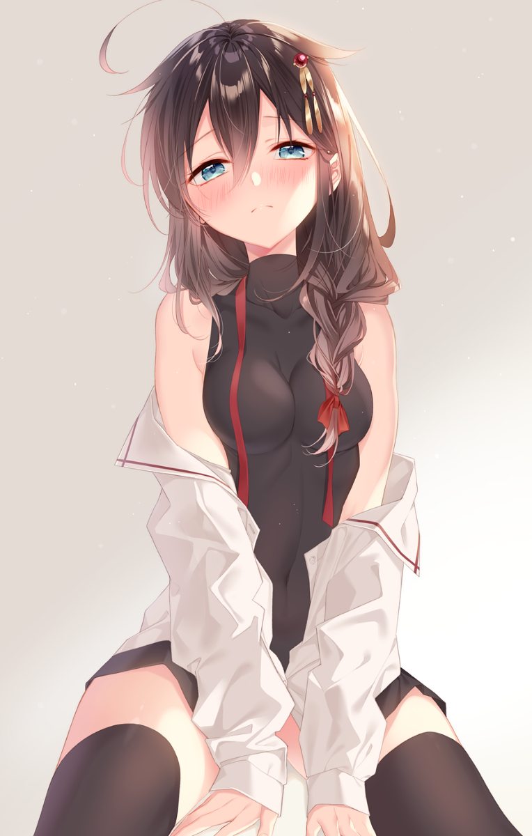 This is a pixiv picture whose title is 佐世保の夜.