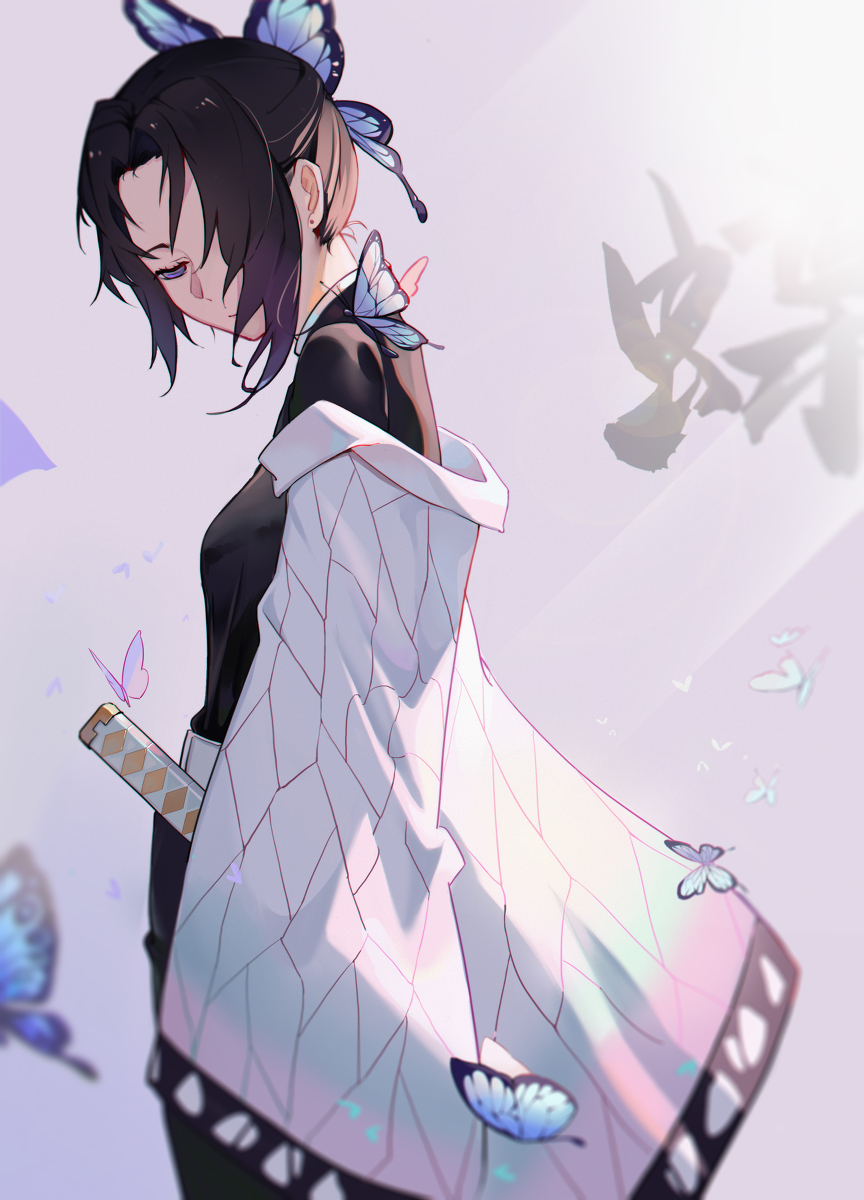 This is a pixiv picture whose title is 蝶.
