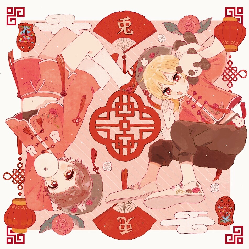 This is a pixiv picture whose title is 赤チャイナ.