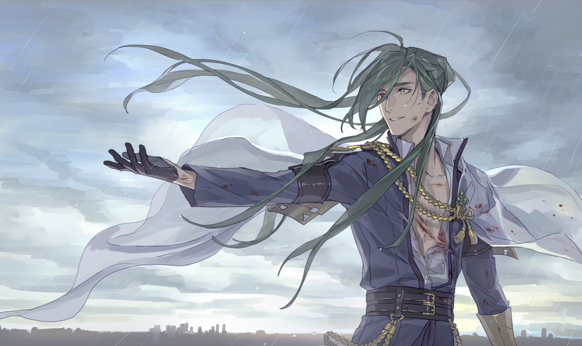 This is a pixiv picture whose title is 風が来る.