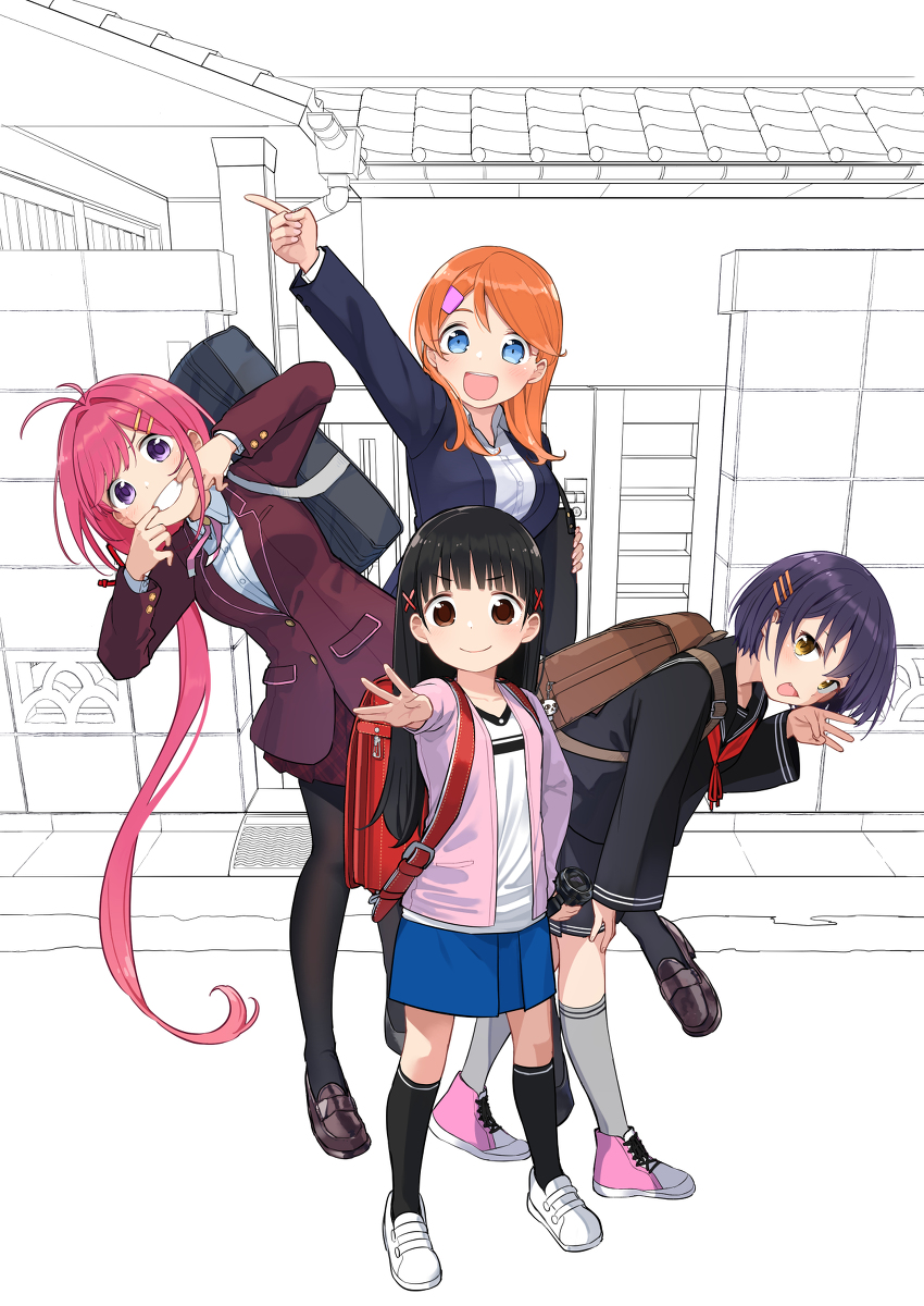 This is a pixiv picture whose title is [宣伝]桃ノ木家の四姉妹.
