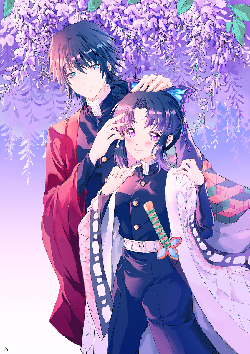 This is a pixiv picture whose title is 藤の花.