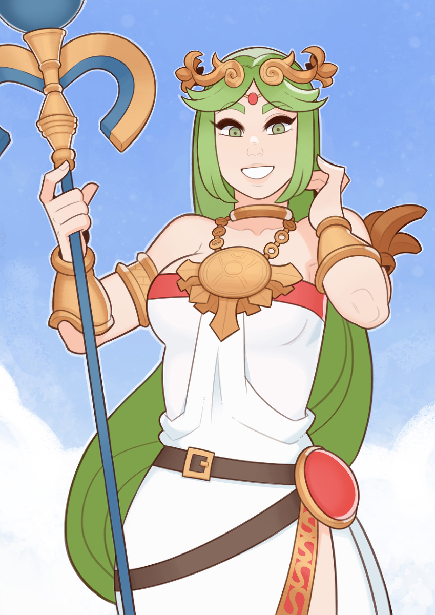 This is a pixiv picture whose title is Palutena.