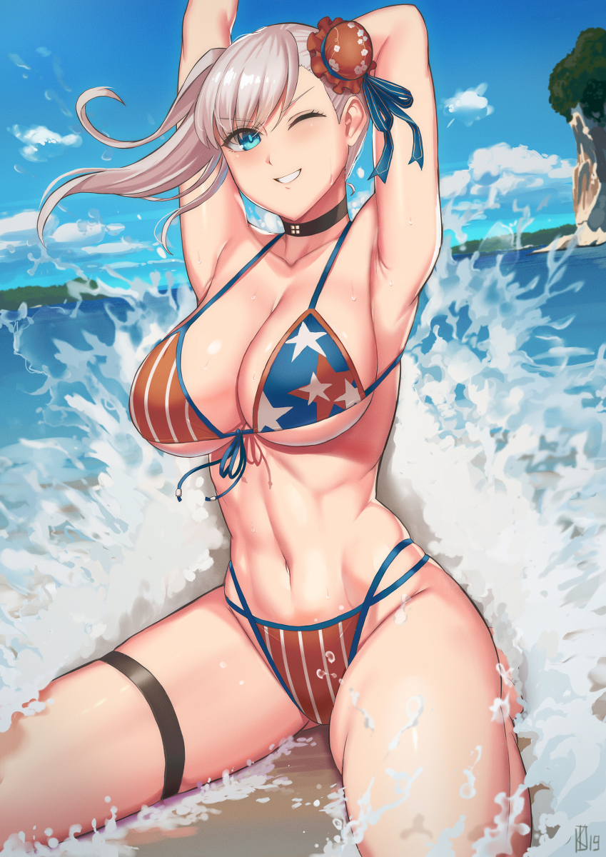 This is a pixiv picture whose title is splash!.