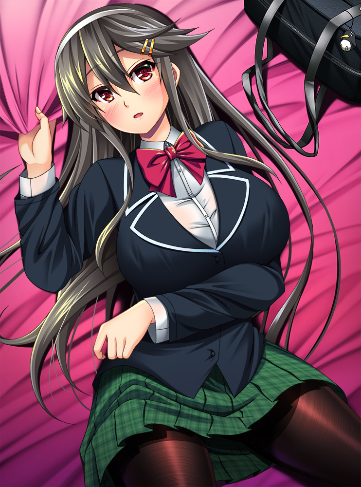 This is a pixiv picture whose title is 制服榛名ちゃん.