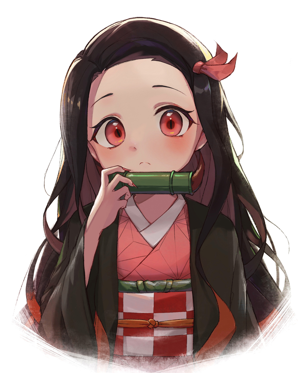 This is a pixiv picture whose title is 禰豆子.