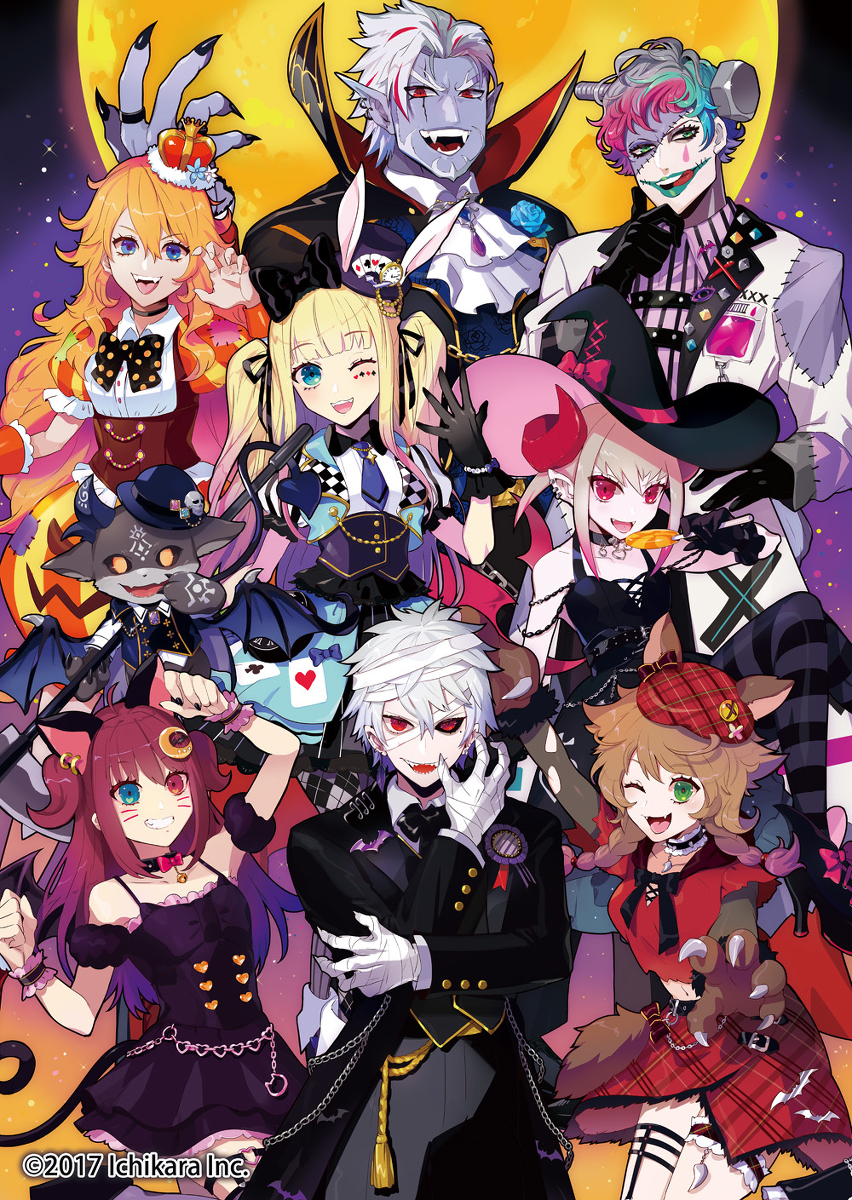 This is a pixiv picture whose title is にじさんじハロウィングッズ2019.