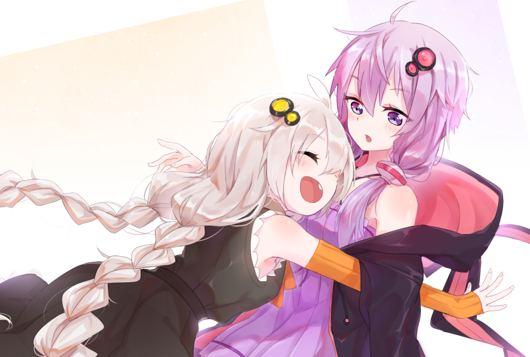 This is a pixiv picture whose title is あかりとゆかりの落書き.