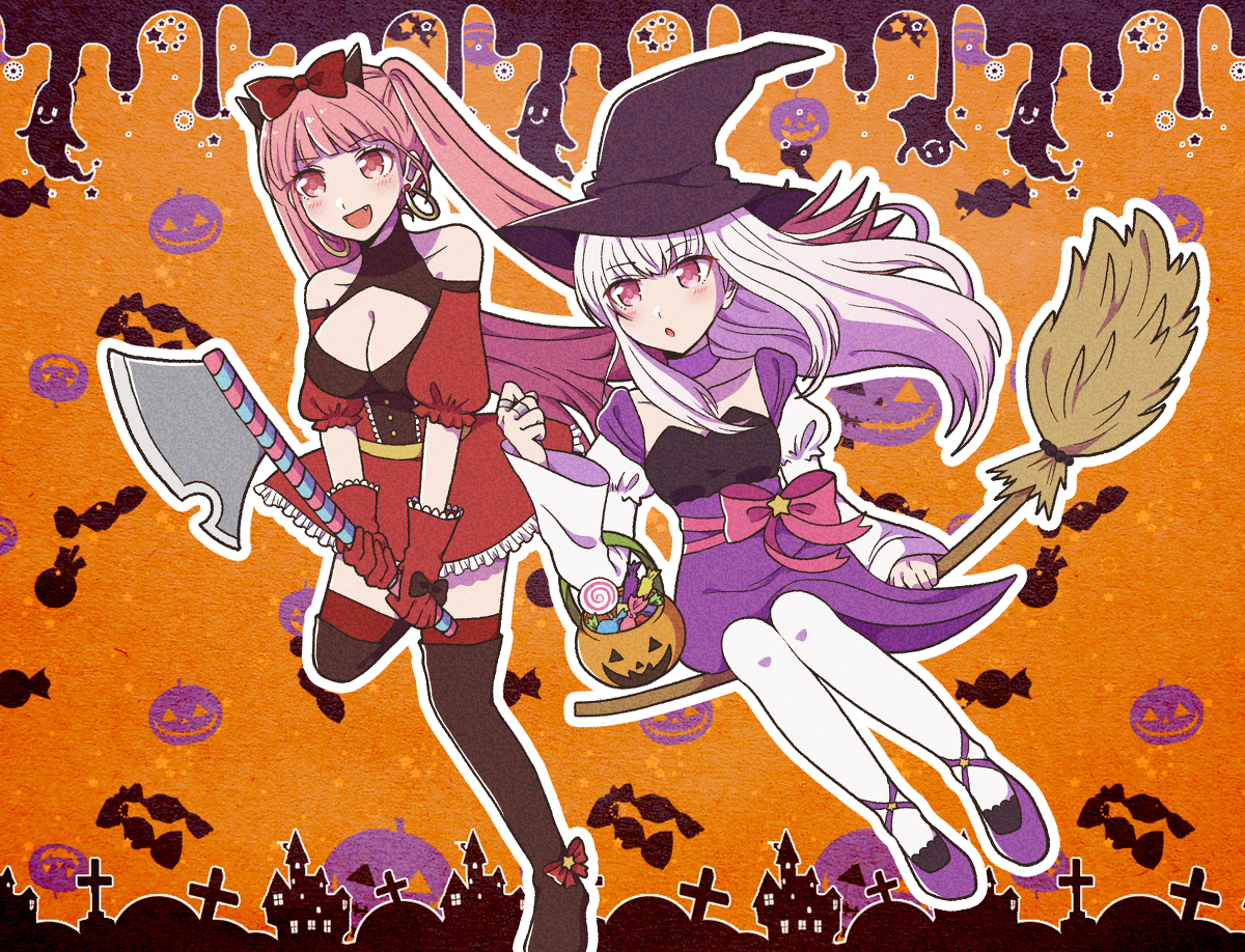 This is a pixiv picture whose title is ハロウィン/ドロベル.