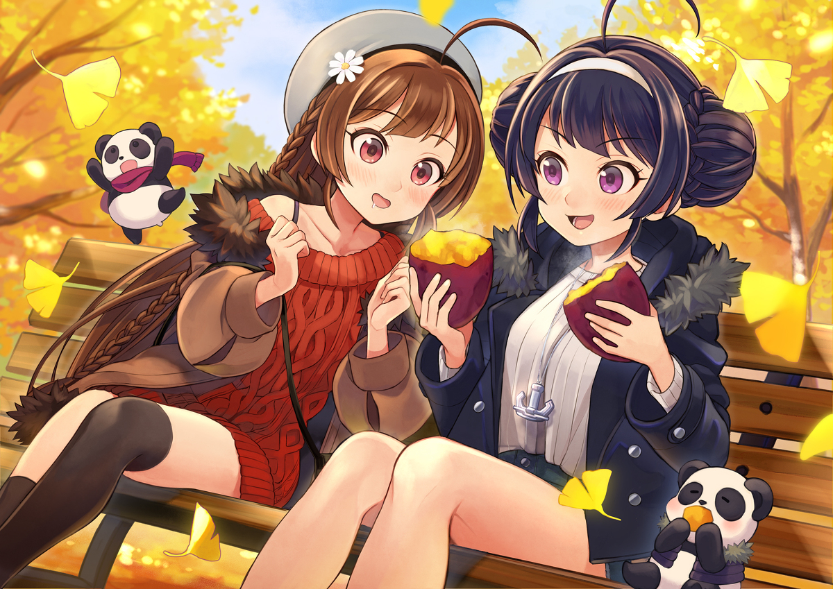 This is a pixiv picture whose title is ほくほくの秋.