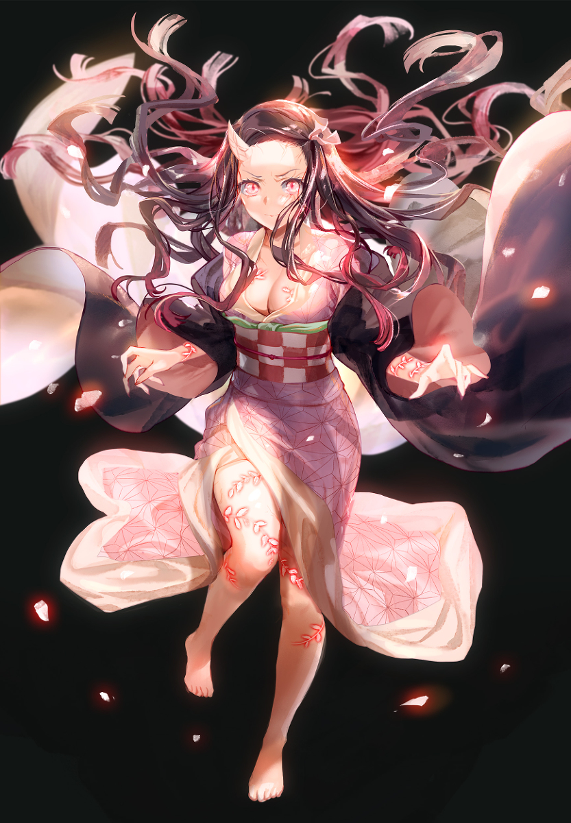 This is a pixiv picture whose title is 鬼.