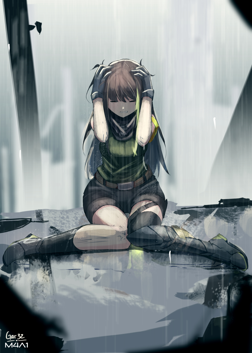 This is a pixiv picture whose title is m4a1.