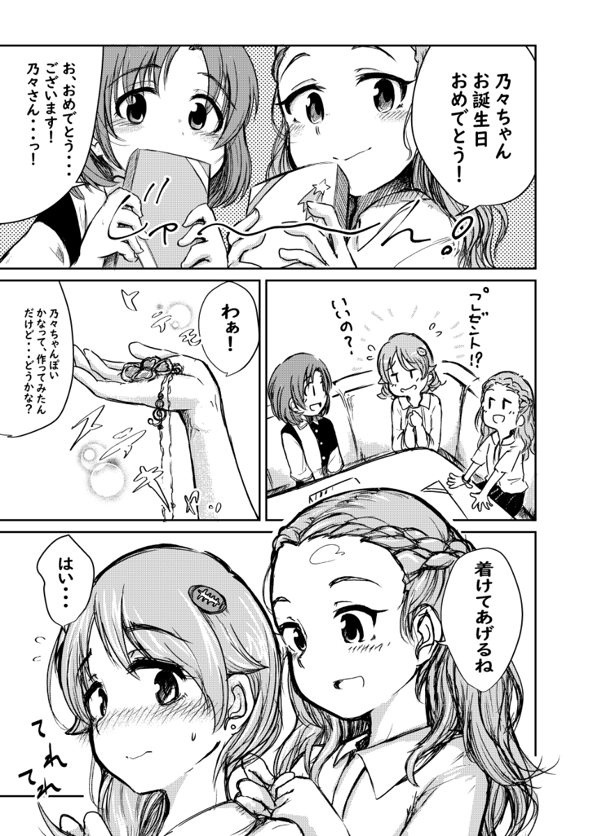 This is a pixiv picture whose title is 森久保　誕生日おめでとう漫画.