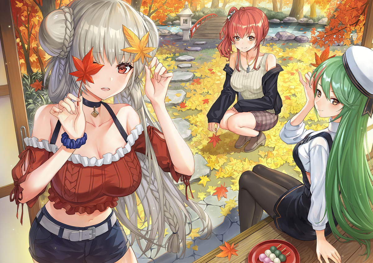 This is a pixiv picture whose title is 秋の庭.