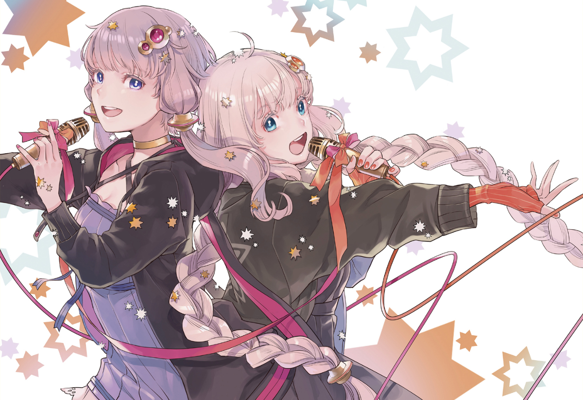 This is a pixiv picture whose title is 星月の詩.