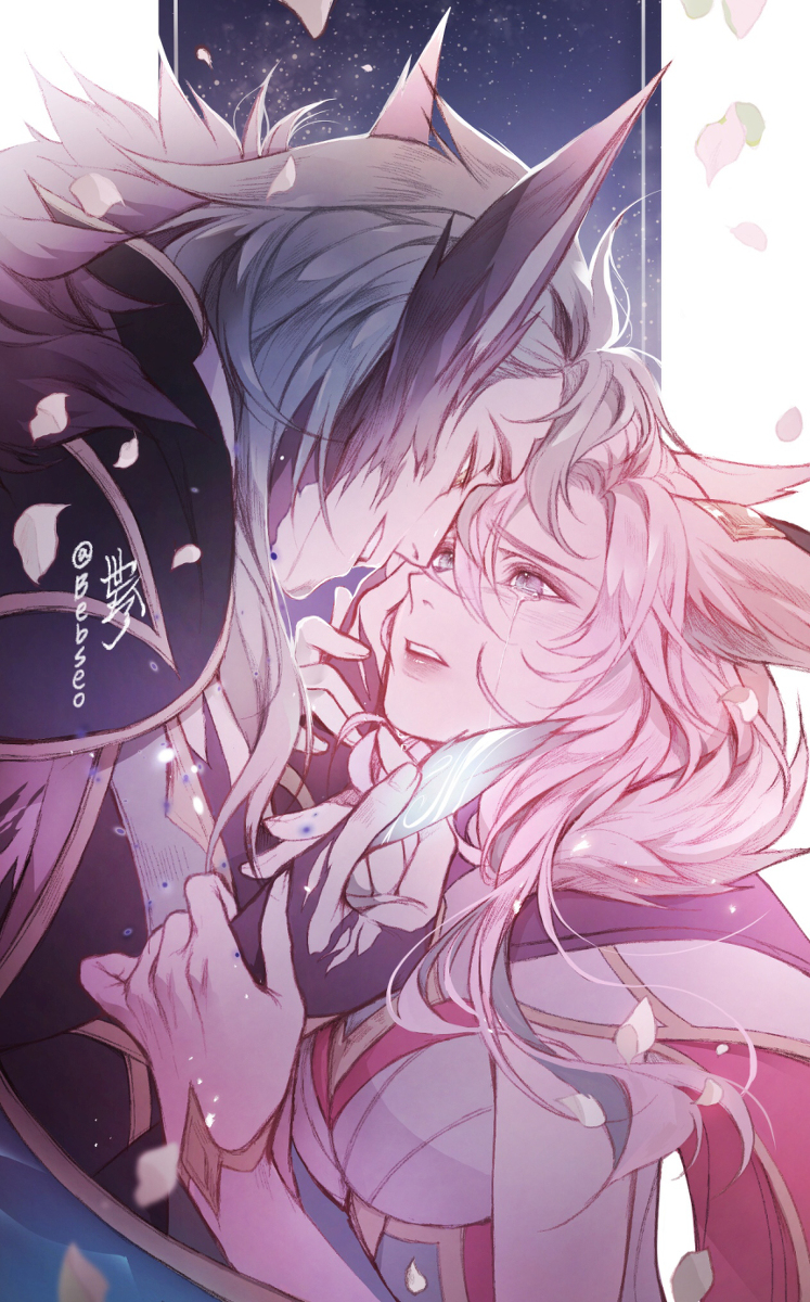 This is a pixiv picture whose title is Star Guardian Xayah x Rakan.