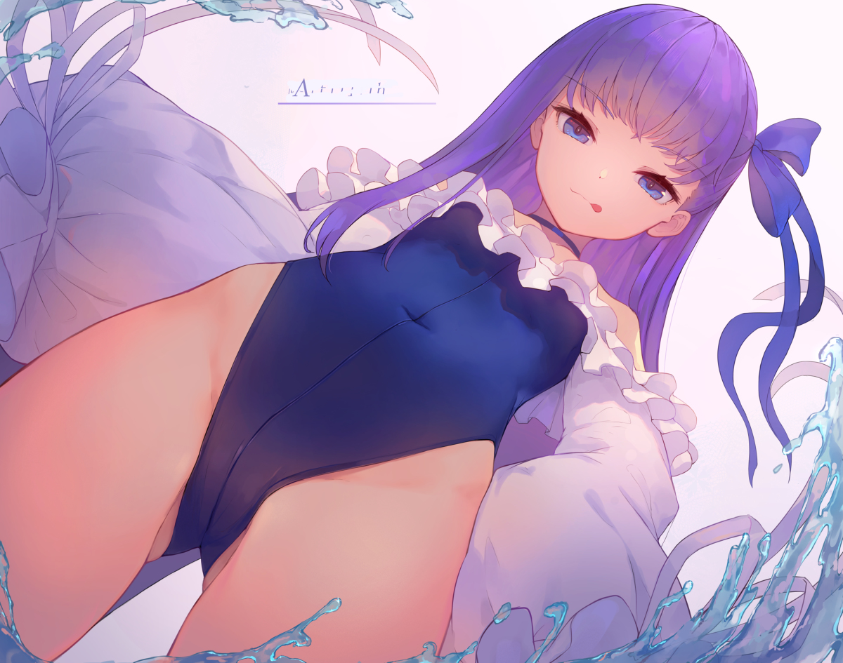 This is a pixiv picture whose title is 水着メルト.