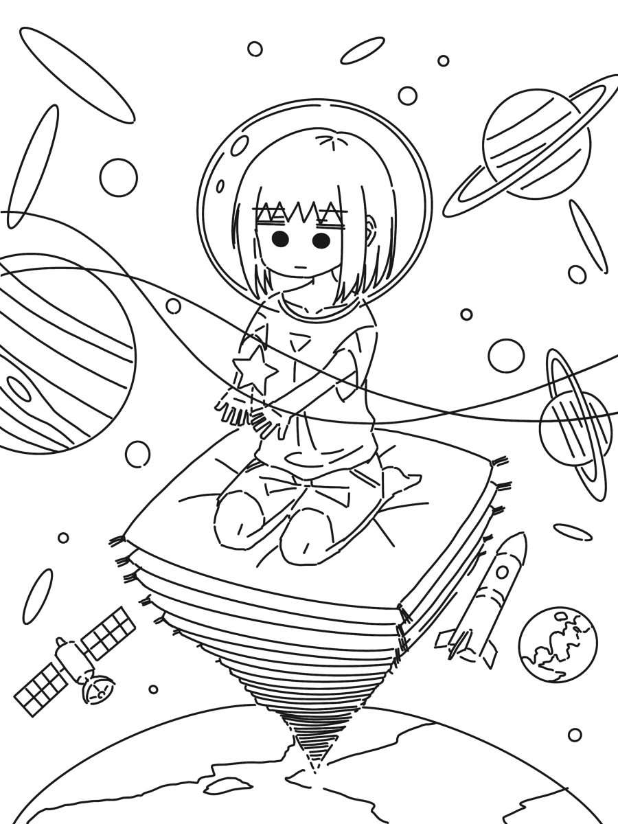 This is a pixiv picture whose title is 座布団.