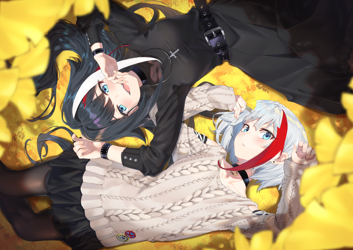This is a pixiv picture whose title is 秋色に染まる.