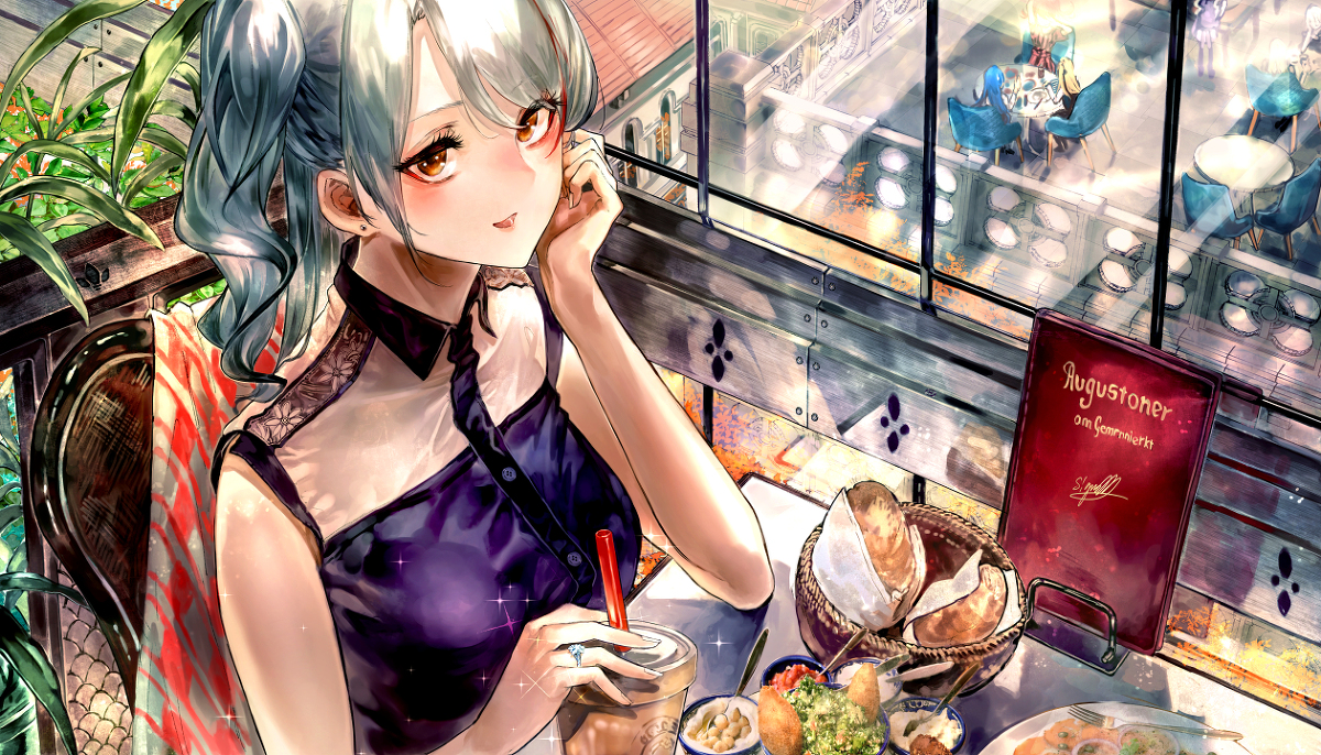 This is a pixiv picture whose title is プリンツ・オイゲンと秋デート.