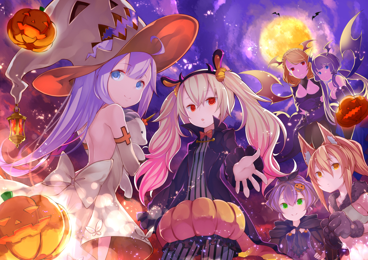 This is a pixiv picture whose title is ハロウィンアズレン.