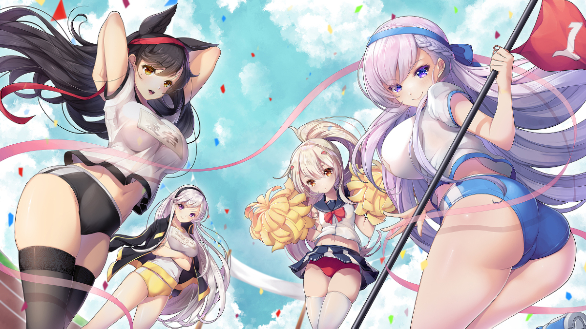 This is a pixiv picture whose title is アズレン秋イラコン運動会.